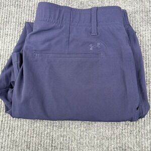 Under Armour Pants Men's 38x32 Blue Golf Performance Casual Stretch Grip Waist